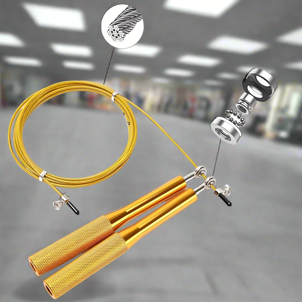 Corde à Sauter - JumpRopeCrossfit™ - Or - Abeillefitness